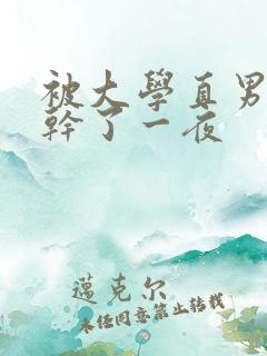 被大学直男室友干了一夜