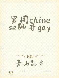 男同chinese帅哥gay