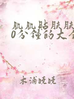 肌肌贴肤肤肤30分钟的大全