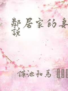 邻居家的妻子小说