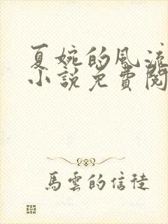 夏婉的风流人生小说免费阅读