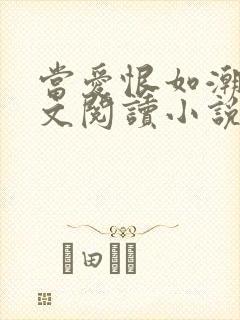 当爱恨如潮生全文阅读小说