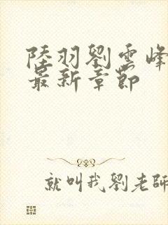 陆羽刘云峰小说最新章节