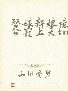 替嫁新娘亿万老公宠上天txt全集下载