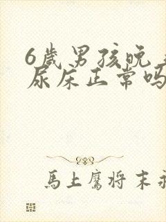 6岁男孩晚上还尿床正常吗