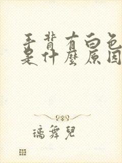 手背有白色斑块是什么原因