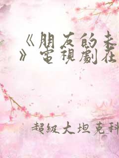 《朋友的未婚妻》电视剧在线观看免费