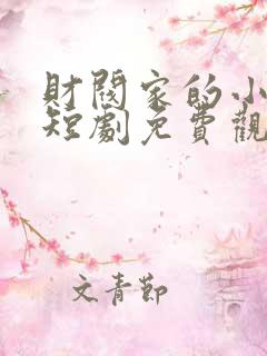 财阀家的小儿子短剧免费观看