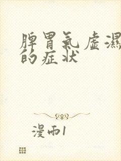 脾胃气虚湿气重的症状