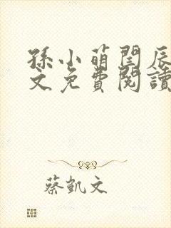 孙小萌闫辰的全文免费阅读在线