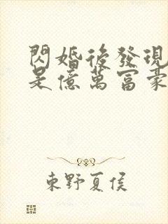 闪婚后发现老公是亿万富豪完本