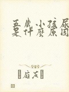 五岁小孩尿裤子是什么原因