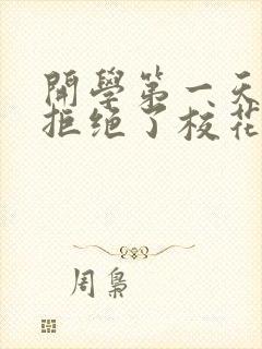 开学第一天,我拒绝了校花表白