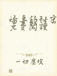 娇妻的秘密小说免费阅读