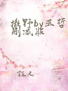 撒野by巫哲未删减版