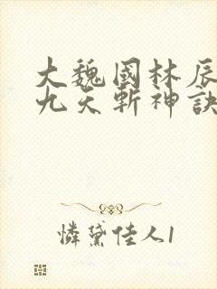 大魏国林辰小说九天斩神诀笔趣阁