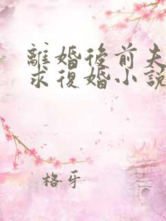 离婚后前夫哭着求复婚小说无弹窗