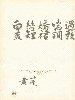 白丝娇喘过膝袜爽短裙调教小说