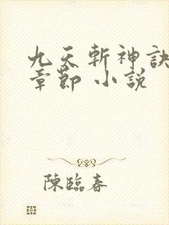 九天斩神诀最新章节 小说