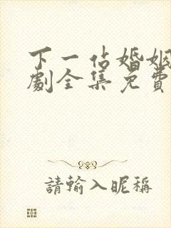 下一站婚姻电视剧全集免费观看完整版