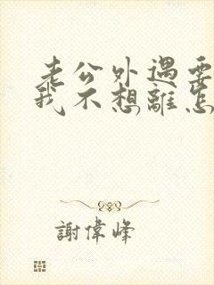 老公外遇要离婚我不想离怎么办