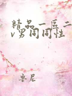 精品一区二区gv男同同性