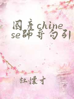 国产chinese帅哥勾引男同性恋guy