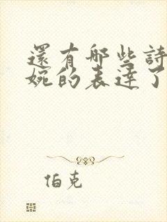 还有哪些诗句委婉的表达了思念之情