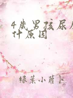 4岁男孩尿床是什原因