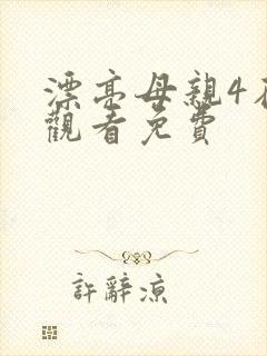 漂亮母亲4在线观看免费