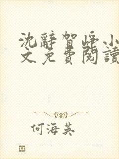 沈辞贺峥小说全文免费阅读无弹窗