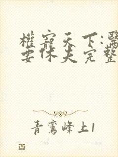 权宠天下:医妃要休夫完整版