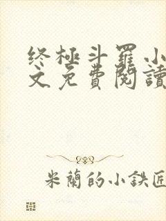 终极斗罗小说全文免费阅读无弹窗