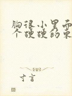 胸很小里面有一个硬硬的东西