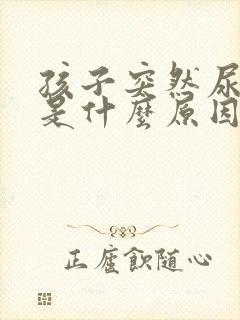 孩子突然尿裤子是什么原因造成的