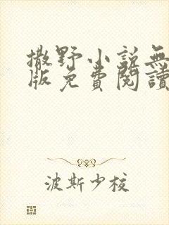 撒野小说无删减版免费阅读