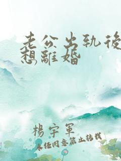 老公出轨后老婆想离婚