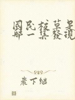 国民校草是女生哪一集发现是女生