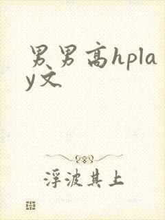 男男高hplay文