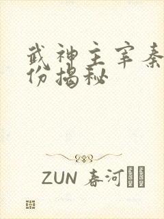 武神主宰秦尘身份揭秘