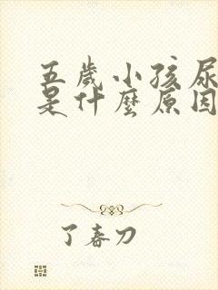 五岁小孩尿裤子是什么原因