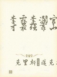 李霖李澜官场奇才最强靠山竟是我自己