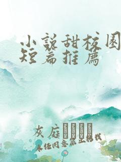 小说甜校园言情短篇推荐