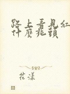 路上看见红蛇是什么兆头