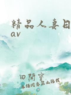精品人妻日日韩av
