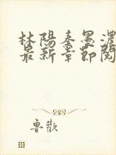 林阳秦墨浓免费最新章节阅读