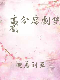 高分腐剧双男主剧