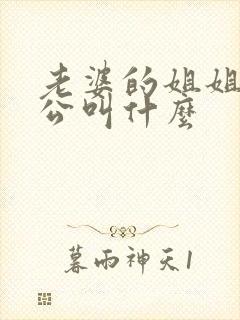 老婆的姐姐的老公叫什么