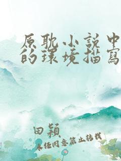 原耽小说中绝美的环境描写