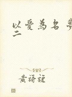 以爱为名 梦筱二
